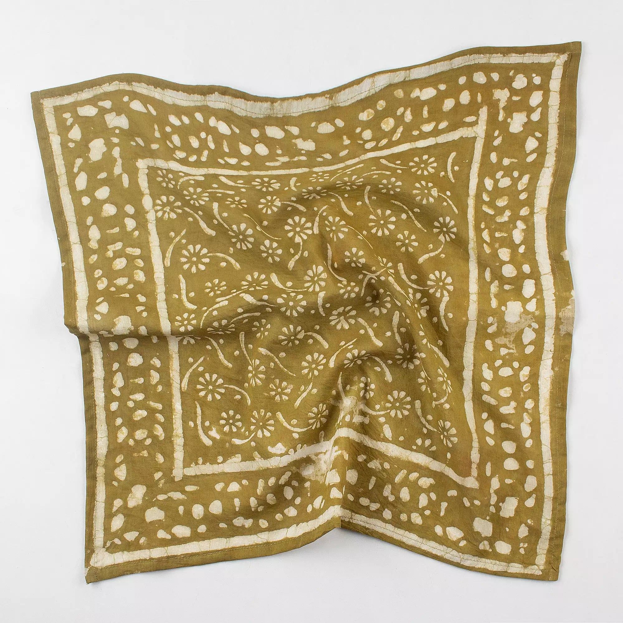Dabu Hand Block Print Cotton Wrap Bandana for Men And Women 625